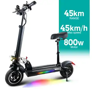 Entrepôt Emoko Eu Scooter électrique haute puissance 48V 800W 10 pouces pliable de haute qualité avec siège