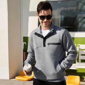 Venta al por mayor de sudaderas con cuello vuelto antiarrugas, sudaderas clásicas y cómodas para hombres - Product Image 2