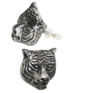 Venda quente Prata Antique Tiger <span class=keywords><strong>Antler</strong></span> <span class=keywords><strong>Drawer</strong></span> Cabinet Handle Puxa Cerâmica Ferro Fundido para Cozinha Quarto Wardrobe Dresser Hot - Product Image 2