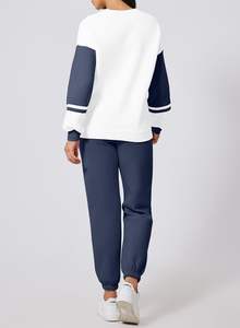 Running Joggers ensemble pour femmes tenues couleur unie 2 pièces ensemble femmes hiver à la mode 2025 femmes vêtements décontractés à manches longues culture - Product Image 3