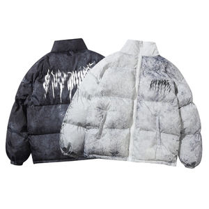 Veste d'hiver rembourrée en coton OEM Vestes à bulles dégradées pour hommes conception personnalisée impression par sublimation complète - Product Image 1