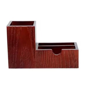 New Design <b>Pen</b> & Mobile Holder with Hanging & Desk Organizer Stationery Items <b>Engraved</b> Wooden <b>Pen</b> Stand Gift - Product Image 1