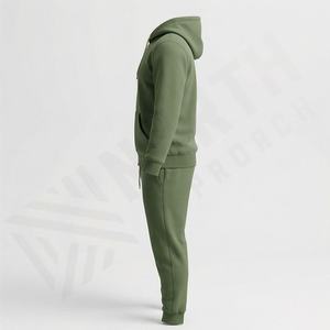 Conjunto Deportivo Informal con Capucha Personalizado para Hombre, de Alta Calidad, 100% Algodón, Ligero, Transpirable, Estilo Pullover - Product Image 3