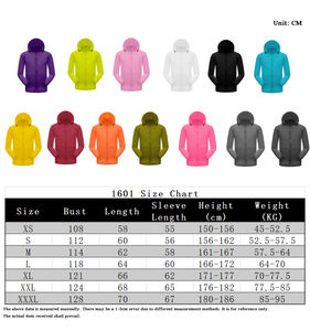 แจ็กเก็ตกันลมโพลีเอสเตอร์น้ำหนักเบาใส่ได้ทั้งชายและหญิงเสื้อกันฝนกันน้ำระบายอากาศสำหรับออกกำลังกายเสื้อกันลม - Product Image 6