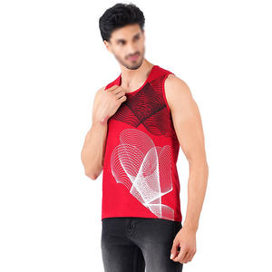 2025 vente chaude hommes Fitness débardeur personnalisé musculation conception coupe régulière 100% coton tricoté vêtements de sport décontractés - Product Image 2