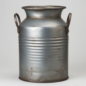 Lata de leche galvanizada de estilo Vintage de granja con cuerpo duradero Ideal para cocinas Casas Jardín Café al aire libre y decoración rústica - Product Image 5