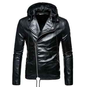 Chaqueta de Cuero de Diseño Único, Nueva Llegada, Cómoda, Resistente al Viento, Chaqueta de Cuero Elegante de Alta Calidad para Hombre - Product Image 1