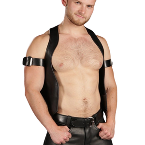 เสื้อกั๊กเบอร์ลินหนังเงางามและมีสไตล์เหมาะสำหรับงบแฟชั่นตัวหนาสำหรับบุคคลที่มีแฟชั่น - Product Image 5