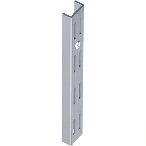 White Steel <b>Wall</b> <b>Rail</b> 2000mm Double-Row Perforation Pair ELEMENT SYSTEM Hooks & <b>Rails</b> - Product Image 3