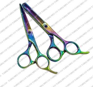 กรรไกรตัดผมสเตนเลสสตีลแบบตรงด้ามจับปลายแหลมปลายแหลมมีดตัดผมได้อย่างแม่นยำระดับพรีเมียมตามหลักสรีรศาสตร์ - Product Image 5