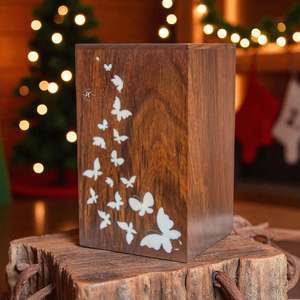 กล่องใส่เถ้ากระดูกโรสวู้ดทำด้วยมือโกศขนาดใหญ่สำหรับเก็บขี้เถ้า - Product Image 4