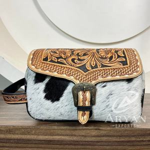 กระเป๋าเครื่องแป้งสำหรับผู้หญิงหนังวัวสำหรับเดินทางกระเป๋าเครื่องสำอางกระเป๋าเครื่องสำอาง - Product Image 1