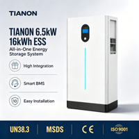 Batterie 5 kWh 25,6 V 200 Ah LiFePO4 ESS, stockage solaire monté sur rack, écran tactile, BMS intelligent, CAN/WiFi/Bluetooth, IP21, 6000 cycles