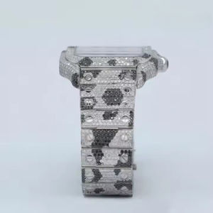 Montre personnalisée Moissanite Montre fabriquée en diamant Montre en diamant de style Hip Hop pour hommes Carrée - Product Image 4