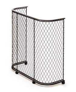 Black Finished Mesh <b>Fire</b> Screen for Home 3 Panel Heavy Duty Fireplace Screen Safety <b>Fire</b> Place Fence Spark Guard Cover - Product Image 6