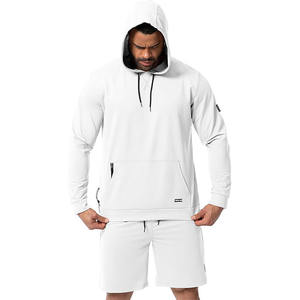 Pullover Boxy Hoodie Sweat <b>Shorts</b> Set Cotton Polyester <b>Fleece</b> Personalized Blank Sports Tracksuit for <b>Men</b> - Product Image 5