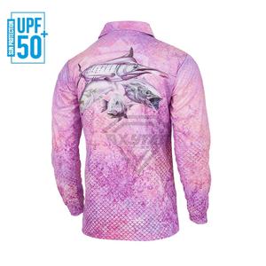 Polo de Pesca de Alto Rendimiento con Protección Solar UPF 50+, Sublimación de Camuflaje OEM de Alta Calidad, Secado Rápido, 100% Poliéster - Product Image 2