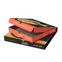 Scatola per pizza in cartone ondulato di alta qualità da 6-18 pollici personalizzata con carta per uso alimentare scatola per pizza in cartone ondulato UV