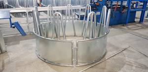 Durable Round <b>Hay</b> Bale <b>Feeder</b> Stand for Livestock Perfect for Sheep, Goats, and Horses - Product Image 4