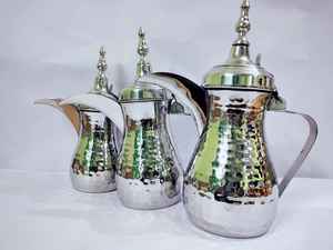 Hervidor de té y café de primera calidad de diseño antiguo, tetera de acero inoxidable para accesorios de cocina del mundo del metal indio - Product Image 3