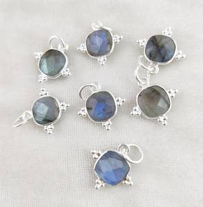 925เงินชุบสีฟ้าแลบราโดไรต์ออกแบบให้เป็นหนามเตยแฟชั่นงานทำมือขายส่งจำนวนมาก - Product Image 5