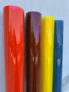 Rouleau de film PVC transparent coloré |   Feuille de vinyle plastique translucide haute brillance pour sacs |   Rouleau de PVC teinté doublement poli - Product Image 2