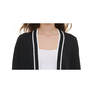 Cardigan Casual da Donna Calvin Klein, Invernale in Lana e Acrilico con Motivo Stampato e Decorazione a Bottoni, Nero, Taglia X-Large - Product Image 2