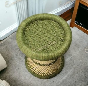 Taburete otomano de bambú moderno hecho a mano clásico industrial para uso en interiores y exteriores-para jardín balcón Hotel sala de estar dormitorio - Product Image 6