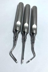 Élévateur dentaire de luxation en acier inoxydable péristomes incurvés faciles à manipuler pour la chirurgie parodontale et l'extraction de racines - Product Image 5