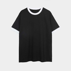 T-shirts ordinaires de haute qualité pour hommes Vente en gros OEM Vêtements pour hommes imprimés avec broderie personnalisée T-shirts surdimensionnés pour l'été - Product Image 4