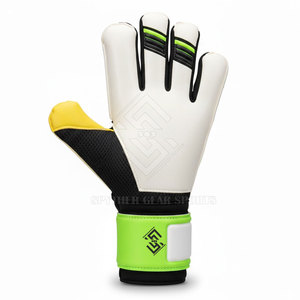 Gants de gardien de but professionnels en latex haute protection, respirants, avec logo personnalisé, fermeture à boucle et crochet antidérapante, vente en gros - Product Image 3