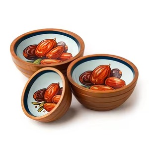 Top Trending Designing Food Mixing <b>Bowl</b> Wooden Kitchen Utensils Tools Classic Floral Enamel Work <b>Dessert</b> and Salad <b>Bowls</b> - Product Image 6
