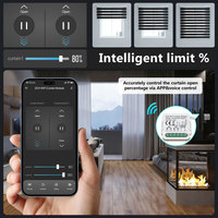 Module de rideau intelligent Wi-Fi 2 canaux Tuya sans RF, contrôle par application et vocal, pour moteur de store enrouleur PST-C02, fabriqué en Chine