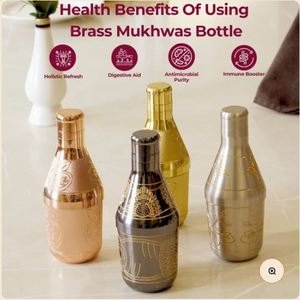 Bouteille de Mukhwas en laiton Globe entièrement durable et pliable avec différents modèles pour une application domestique - Product Image 4