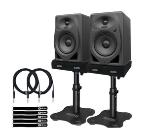 Nouveaux haut-parleurs de studio Assert DJ DM-50D-BT-W de 5 pouces noirs avec pieds de table, outil manuel neuf de marque en promotion - Product Image 2