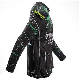 Camiseta de paintball sublimada personalizable con hombros acolchados, camisa de Paintball de puntada reforzada ligera y duradera - Product Image 2