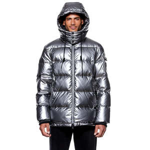 Wholesale Premium Quality <b>Summer</b> Long Thin Puffer <b>Jacket</b> <b>Men</b> Custom Made High Street Stand Collar Nylon/Cotton Breathable - Product Image 5