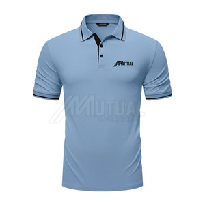 Cómodo ajuste hombres Polo camisetas Durable mezcla de algodón Material suave Polo camisetas para ropa de calle - Product Image 1