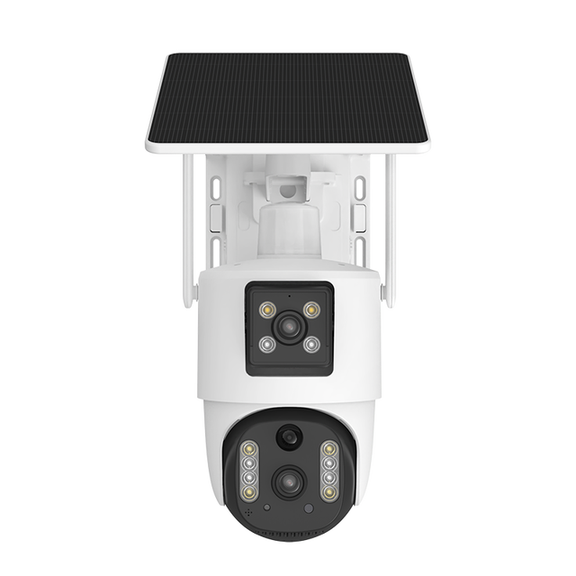 V380 BP5 4G Solar Camera Double Cameras Outdoor Wireless Network Security Camera Smart Home PTZ 360 Cloud Storage Memory Card