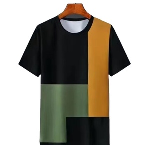 Camisetas de Verano 2026 para Hombre, Moda de Manga Corta, Estilo Casual, Ajustadas o Holgadas, con Diseño a Cuadros y Costuras Personalizables - Product Image 1