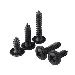 Tornillo autorroscante de cabeza de oblea Phillips negra M2 M2.3 M2.5 M2.6 M3 M3.5 M4 M5 - Product Image 1