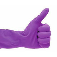 Gants d'examen jetables en caoutchouc sans poudre, couleur personnalisée OEM, pour laboratoire, emballage sûr, consommables médicaux