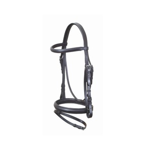 Bridon de cheval en cuir noir de qualité supérieure, best-seller, accessoires d'équitation de haute qualité, vente en gros, fabricants indiens - Product Image 1