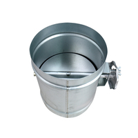 Vanne de régulation de débit d'air personnalisable, ronde, manuelle, en acier galvanisé ou en PVC, pour la ventilation CVC