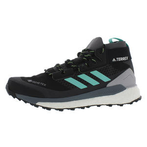 Chaussures Adidas Terrex Free Hiker G pour femmes Couleur : Noir foncé/Vert acidulé/Jaune haute résolution 100% authentique - Product Image 1