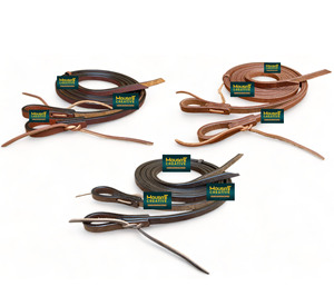 Dernière Offre Spéciale Western Horse Tack personnalisé en cuir de vachette argentin fendu rêne Western Latigo Rein usine OEM fabricant - Product Image 6