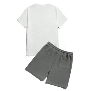 MOQ bajo Conjunto de pantalones cortos para hombre de 2 piezas Conjunto de pantalones cortos para hombre de alta calidad Ropa de moda Conjunto de pantalones cortos para hombre para la venta - Product Image 2