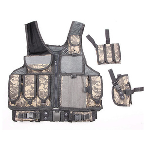 Custom Tactical Vest Bag Physiological Curve <b>Back</b> Adjustable Molle Camouflage Vest Multifunction Training Combination Equipment - Product Image 4