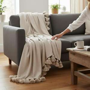 Manta Marroquí Hecha a Mano, Auténtica, Artesanal, Diseño Tribal, Suave, Tejida, Decoración para el Hogar, Regalo - Product Image 1