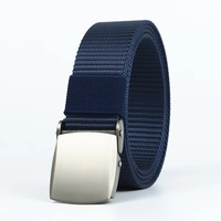 Ceinture tactique décontractée pour homme en cuir de vache imperméable avec boucle en acier réglable